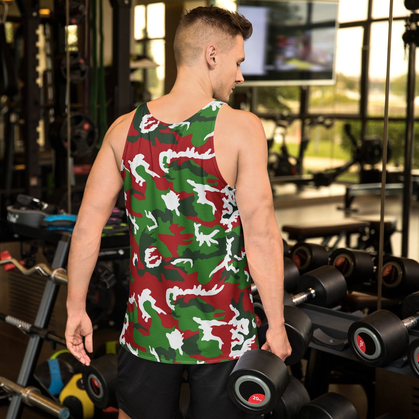 American M81 Christmas CAMO Unisex Tank Top - Tops
