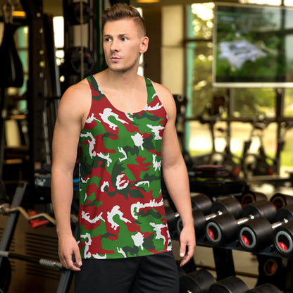American M81 Christmas CAMO Unisex Tank Top - XS - Tops