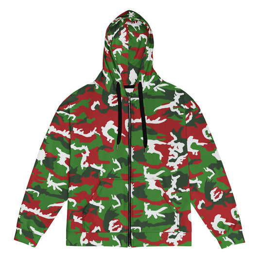 American M81 Christmas CAMO Unisex zip hoodie - 2XS - Zip Hoodies