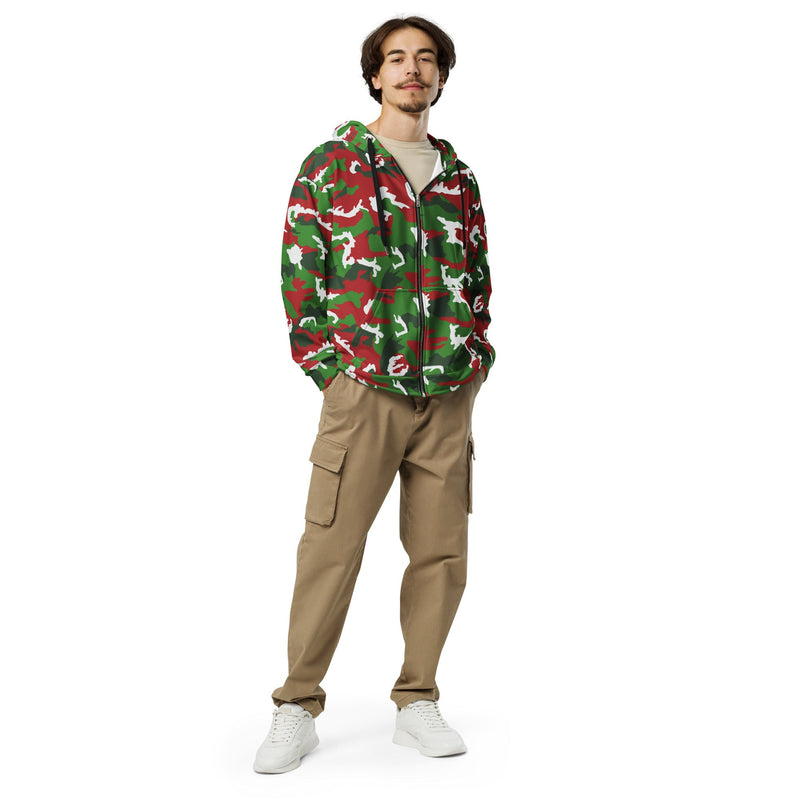 American M81 Christmas CAMO Unisex Zip Hoodie