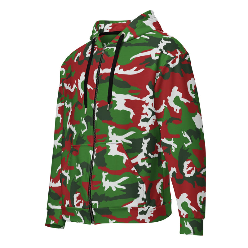 American M81 Christmas CAMO Unisex Zip Hoodie