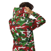 American M81 Christmas CAMO Unisex Zip Hoodie