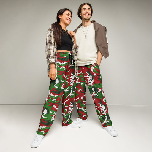 Classic M81 Christmas CAMO Unisex Wide-Leg Joggers - 2XS