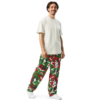 American M81 Christmas CAMO Wide-leg joggers - Joggers