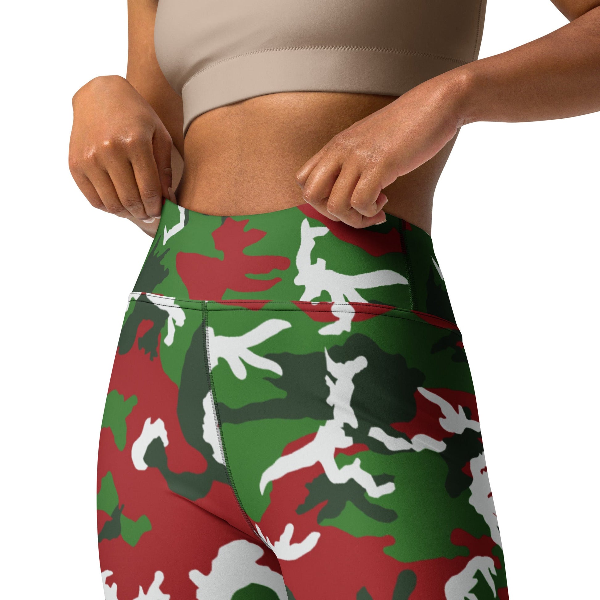 American M81 Christmas CAMO Yoga Leggings - Womens