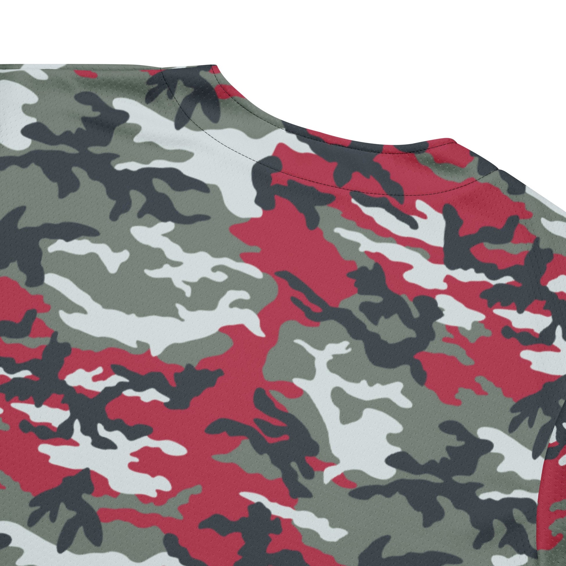 American M81 Firefighter Red CAMO baseball jersey - Baseball Jerseys