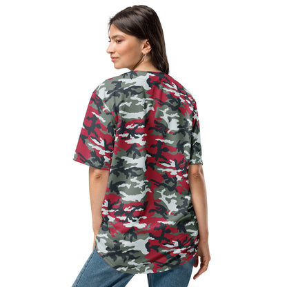 American M81 Firefighter Red CAMO baseball jersey - Baseball Jerseys