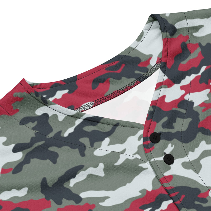 Classic M81 Firefighter Red CAMO Unisex Baseball Jersey