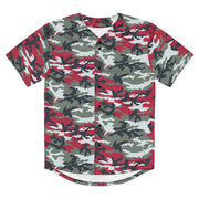 Classic M81 Firefighter Red CAMO Unisex Baseball Jersey