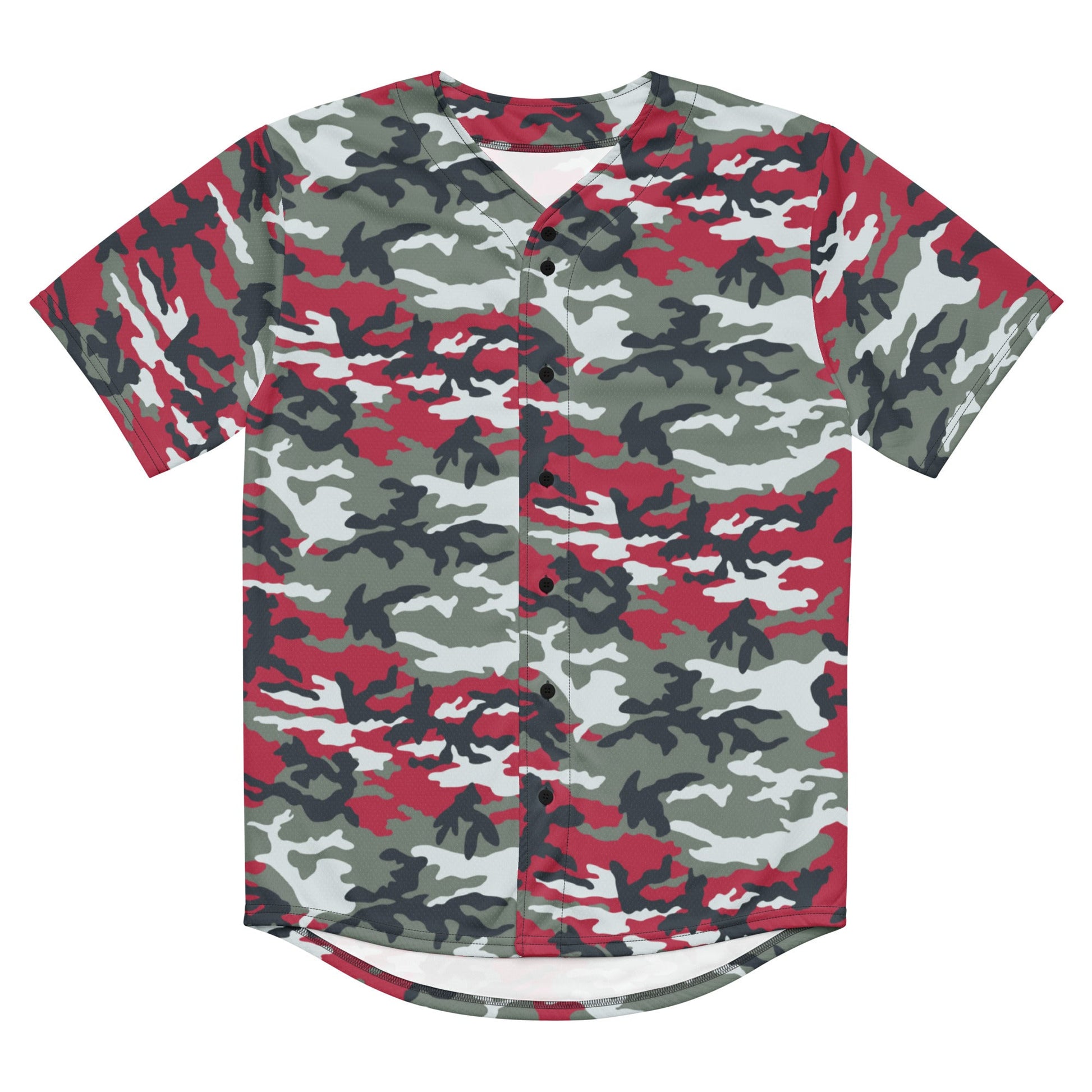 American M81 Firefighter Red CAMO baseball jersey - Baseball Jerseys
