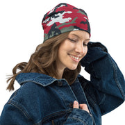 Classic M81 Firefighter Red CAMO Beanie - Head