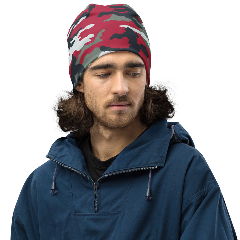 Classic M81 Firefighter Red CAMO Beanie - Head