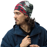Classic M81 Firefighter Red CAMO Beanie - S - Head
