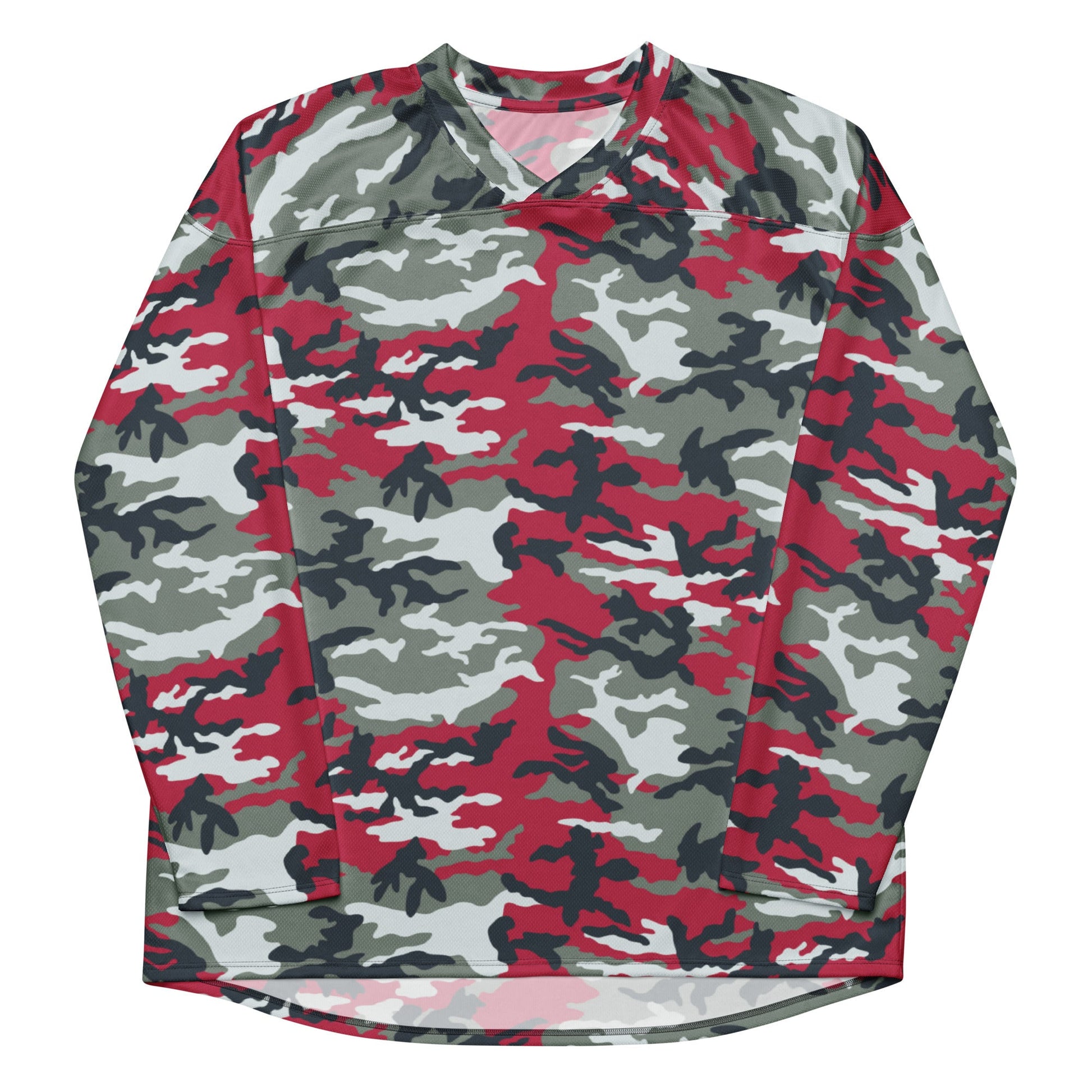 American M81 Firefighter Red CAMO hockey fan jersey - Hockey Jerseys