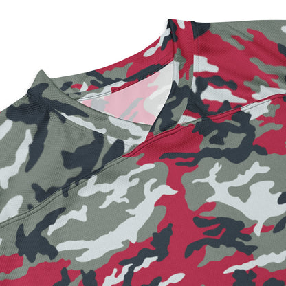 American M81 Firefighter Red CAMO hockey fan jersey - Hockey Jerseys