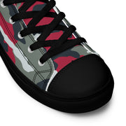 Classic M81 Firefighter Red CAMO Mens High-Top Canvas Shoes