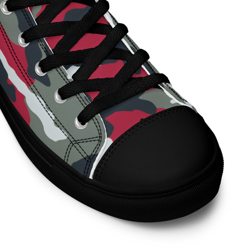 Classic M81 Firefighter Red CAMO Mens High-Top Canvas Shoes