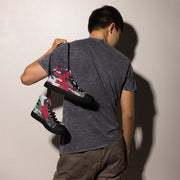 Classic M81 Firefighter Red CAMO Mens High-Top Canvas Shoes