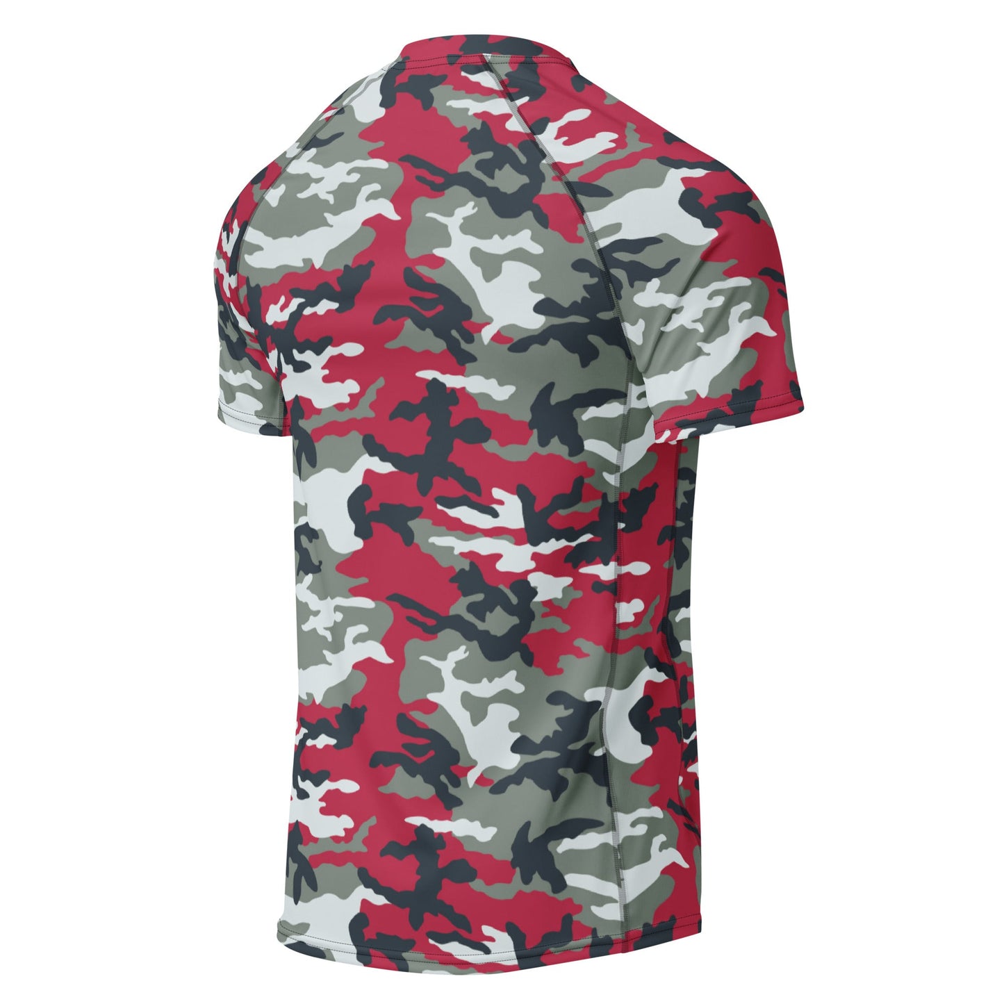 American M81 Firefighter Red CAMO Mens Short-Sleeve Rash Guard