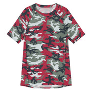 Classic M81 Firefighter Red CAMO Mens Short-Sleeve Rash Guard - 2XS - SS