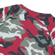 Classic M81 Firefighter Red CAMO Mens Short-Sleeve Rash Guard - SS
