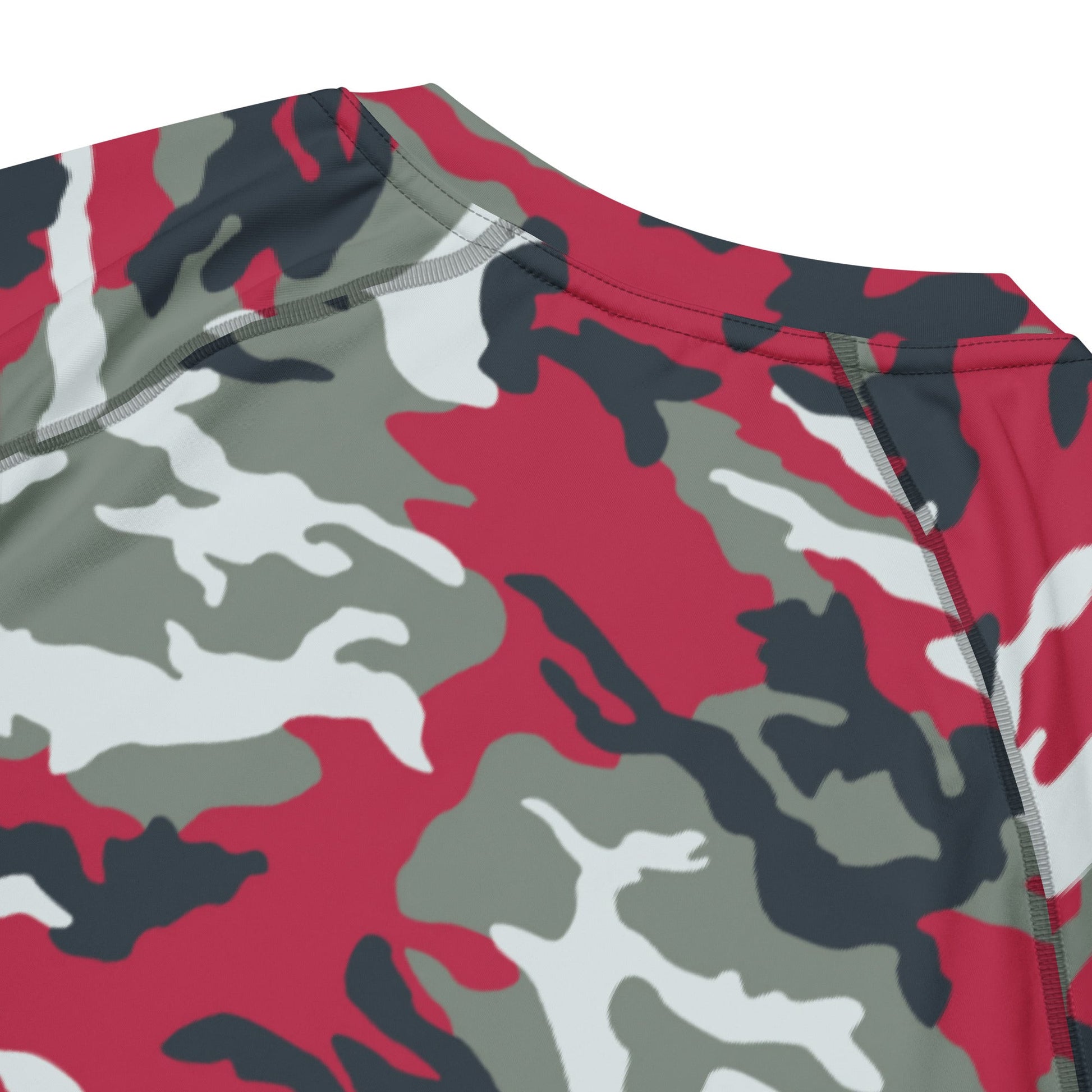 American M81 Firefighter Red CAMO Mens Short-Sleeve Rash Guard