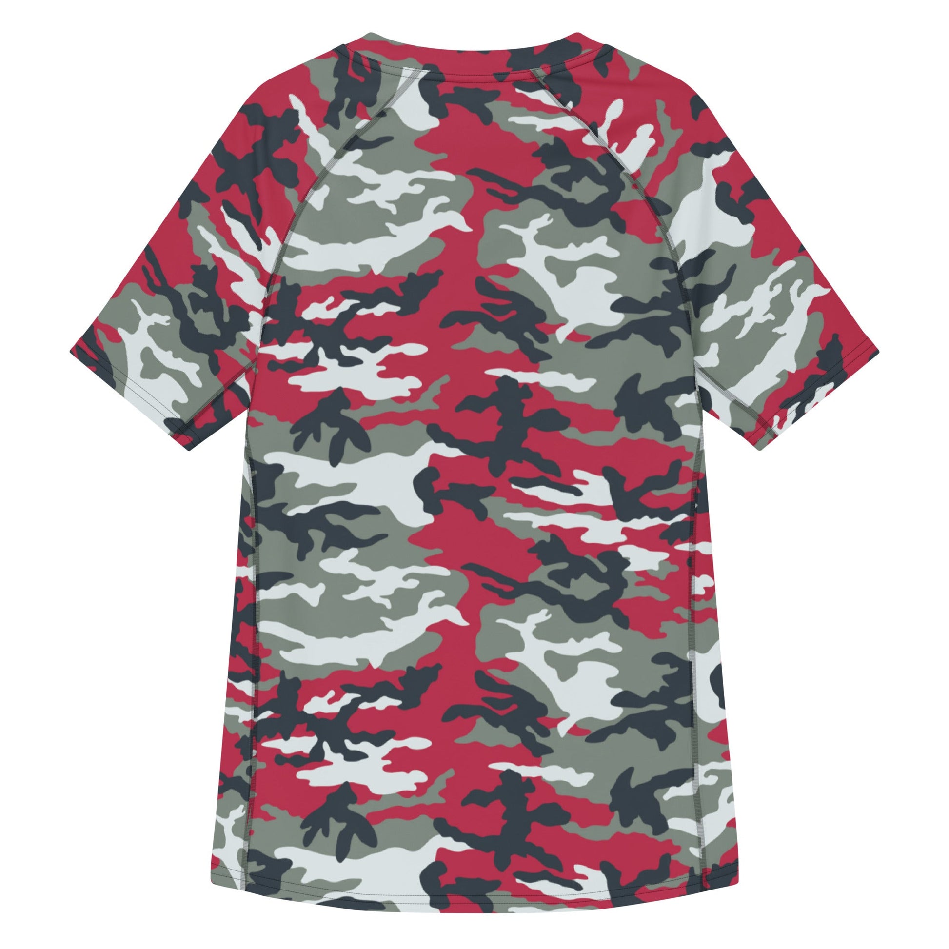 American M81 Firefighter Red CAMO Mens Short-Sleeve Rash Guard