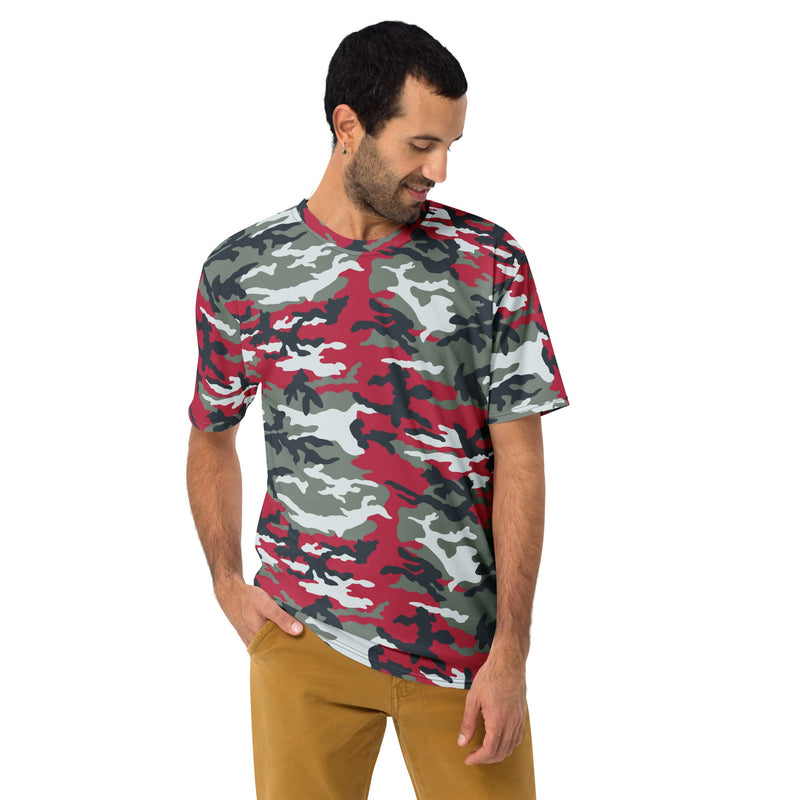 American M81 Firefighter Red CAMO Mens T-Shirt