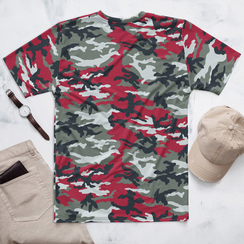 American M81 Firefighter Red CAMO Mens T-Shirt