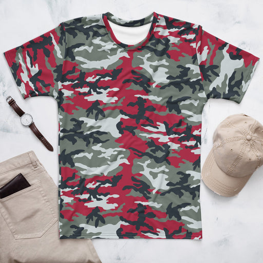 American M81 Firefighter Red CAMO Mens T-Shirt - XS