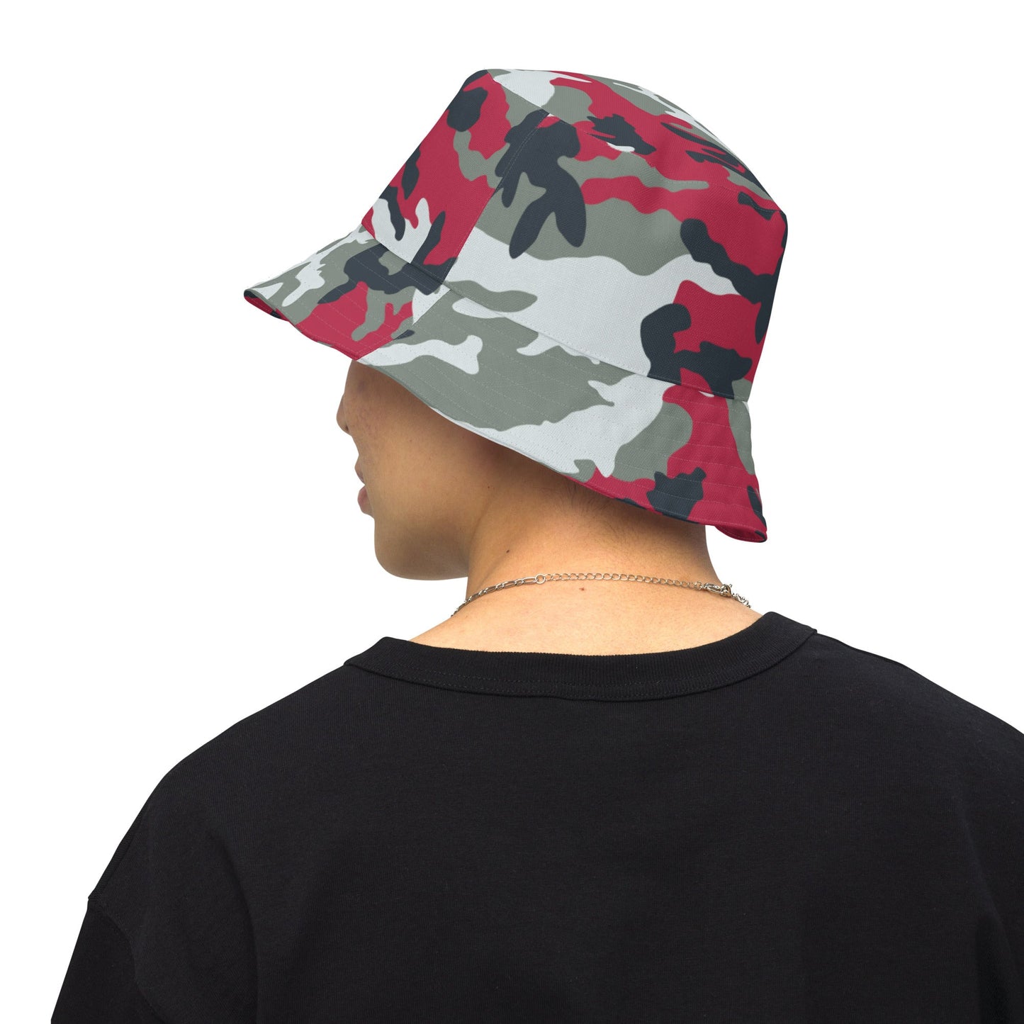 American M81 Firefighter Red CAMO Reversible bucket hat - Bucket Hats