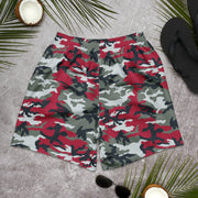Classic M81 Firefighter Red CAMO Unisex Athletic Long Shorts