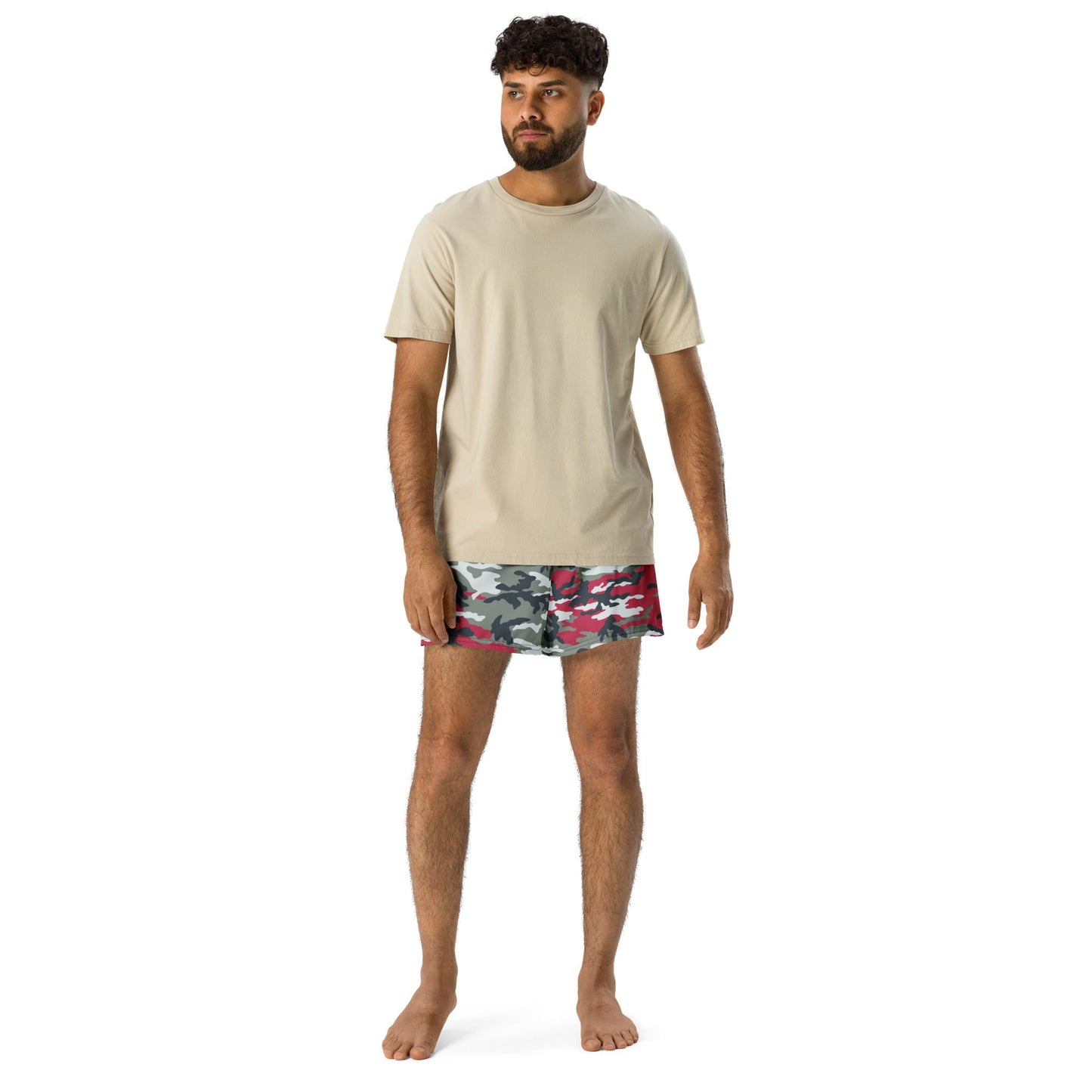 American M81 Firefighter Red CAMO Unisex Athletic Shorts