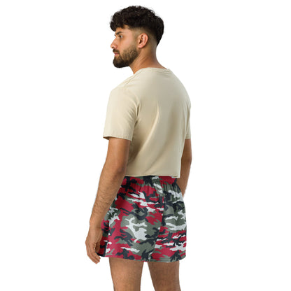 American M81 Firefighter Red CAMO Unisex Athletic Shorts