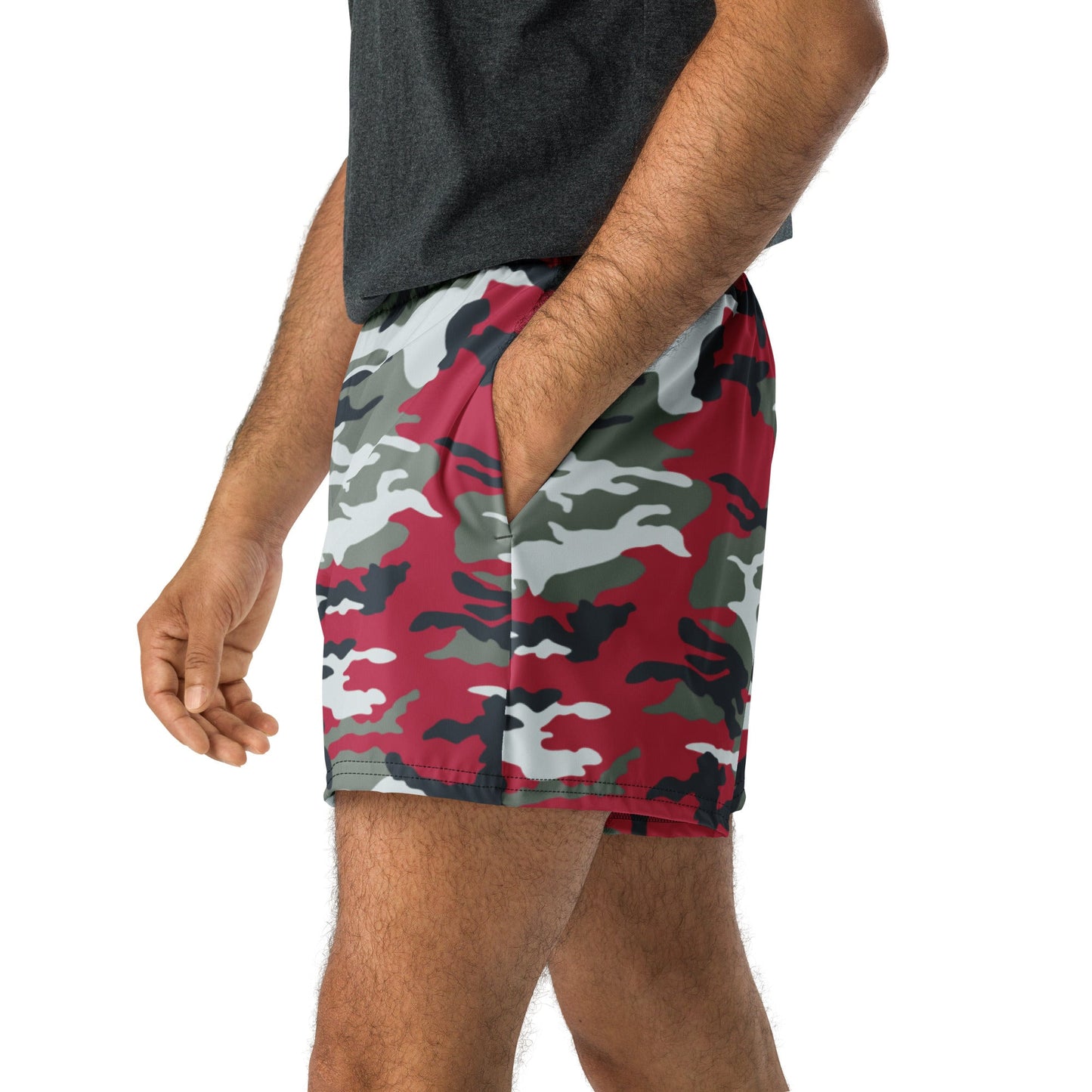 American M81 Firefighter Red CAMO Unisex Athletic Shorts - XS