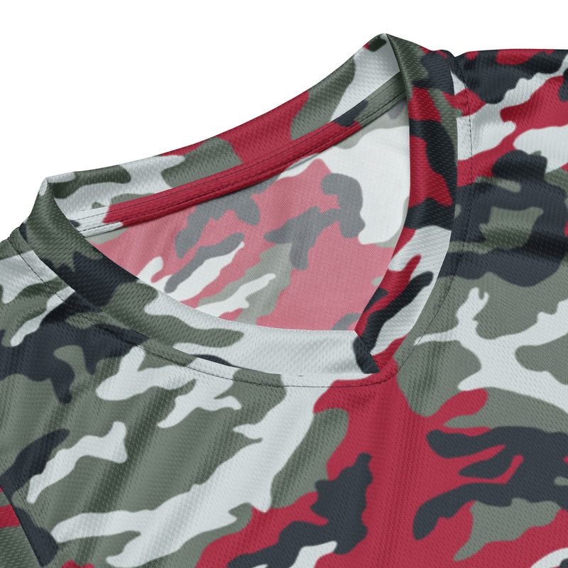 American M81 Firefighter Red CAMO Unisex Basketball Jersey
