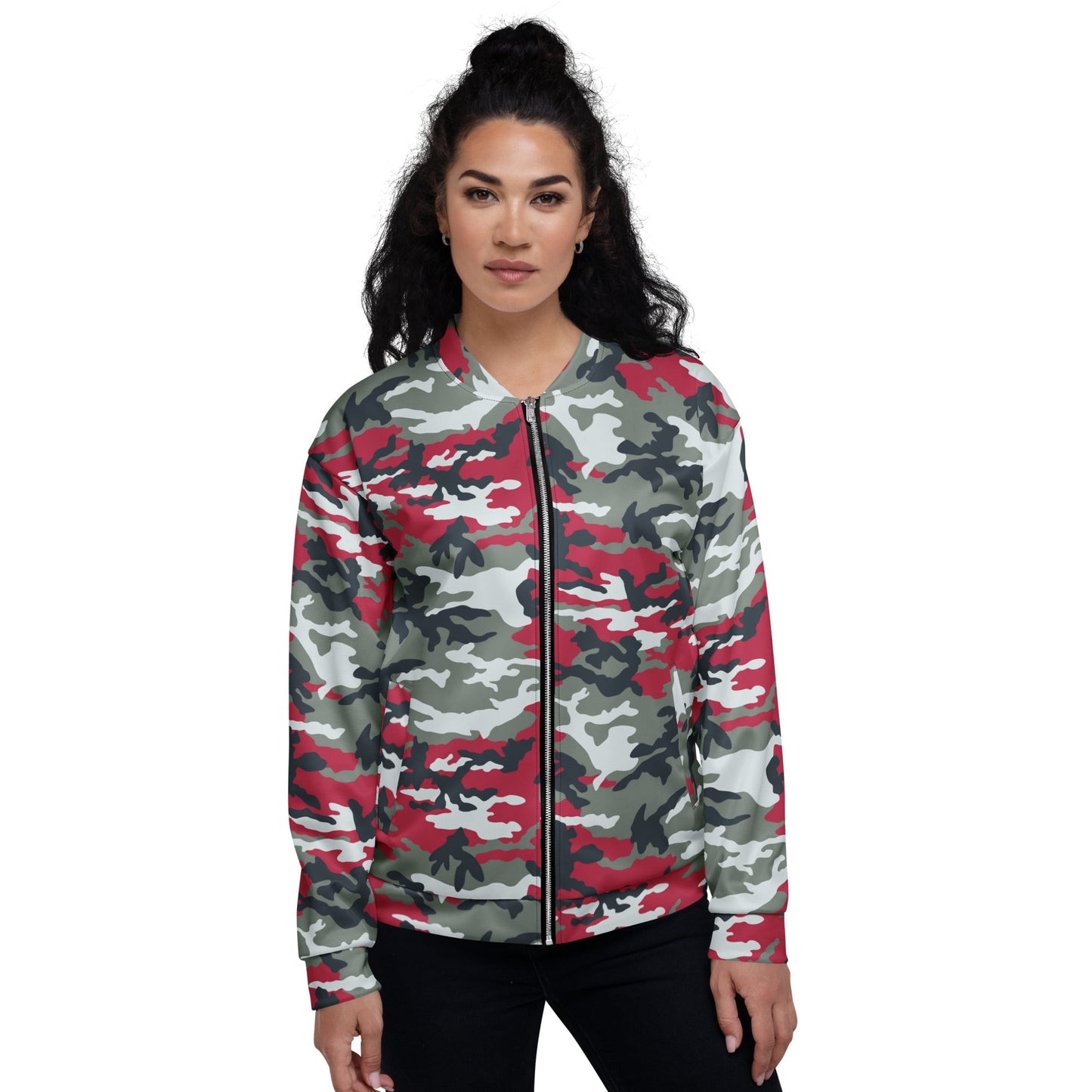 American M81 Firefighter Red CAMO Unisex Bomber Jacket - Jackets
