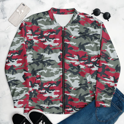 American M81 Firefighter Red CAMO Unisex Bomber Jacket - Jackets