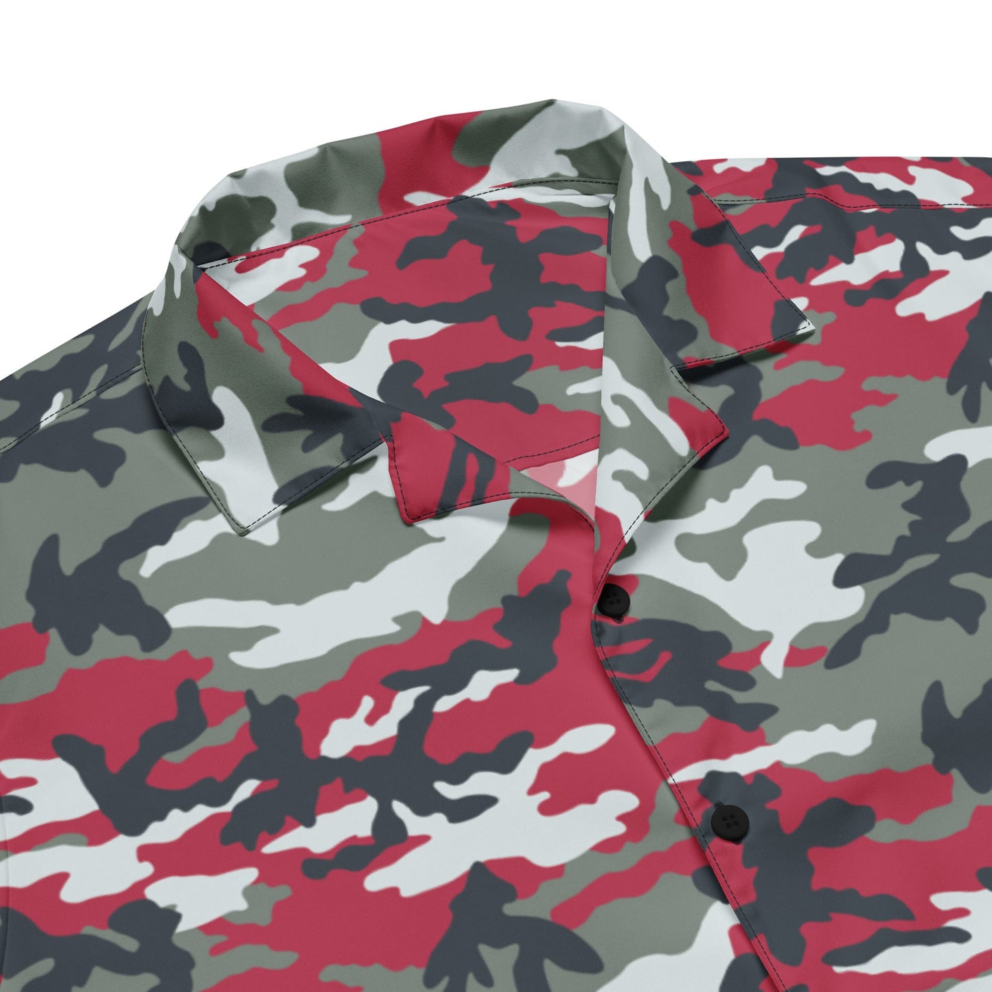 American M81 Firefighter Red CAMO Unisex button shirt - Button Shirts