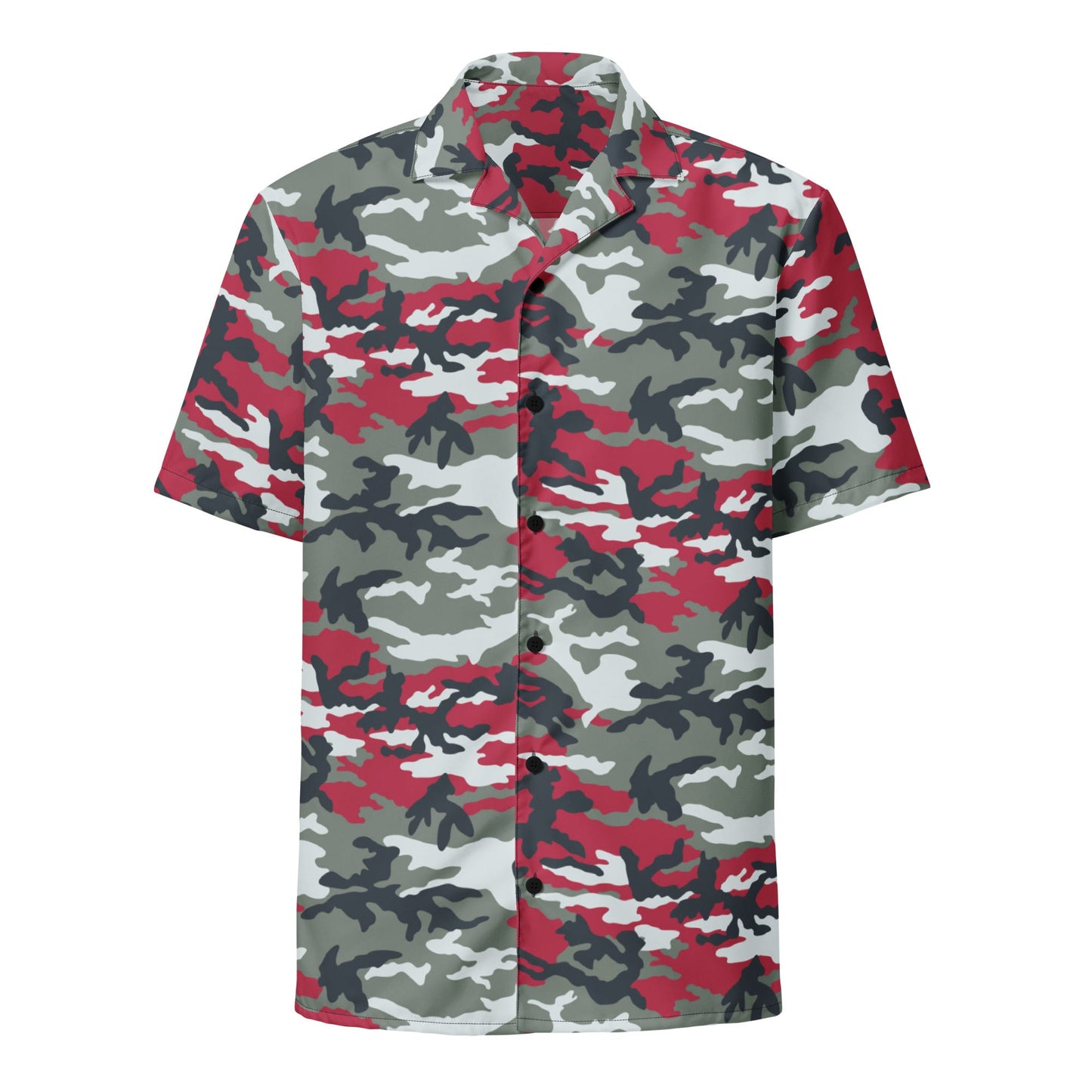 American M81 Firefighter Red CAMO Unisex button shirt - Button Shirts