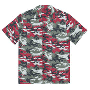 Classic M81 Firefighter Red CAMO Unisex Short-Sleeve Button Shirt - 2XS - Button-Up