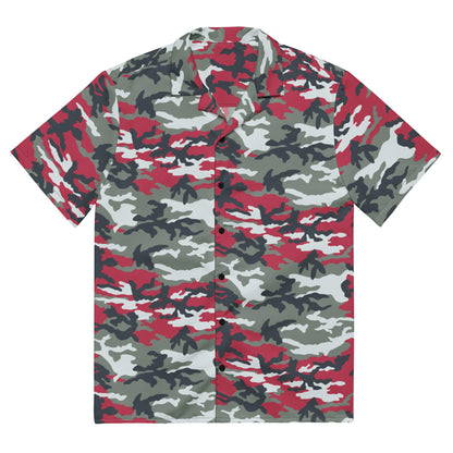 American M81 Firefighter Red CAMO Unisex button shirt - 2XS - Button Shirts