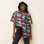 Classic M81 Firefighter Red CAMO Unisex Short-Sleeve Button Shirt - Button-Up