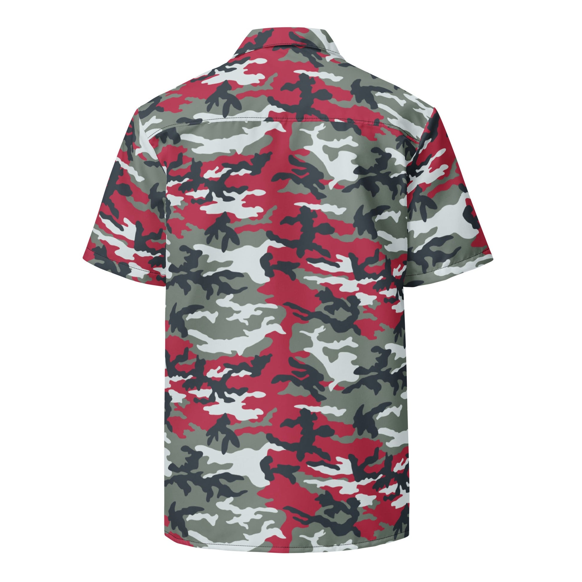 American M81 Firefighter Red CAMO Unisex button shirt - Button Shirts