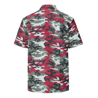 American M81 Firefighter Red CAMO Unisex button shirt - Button Shirts