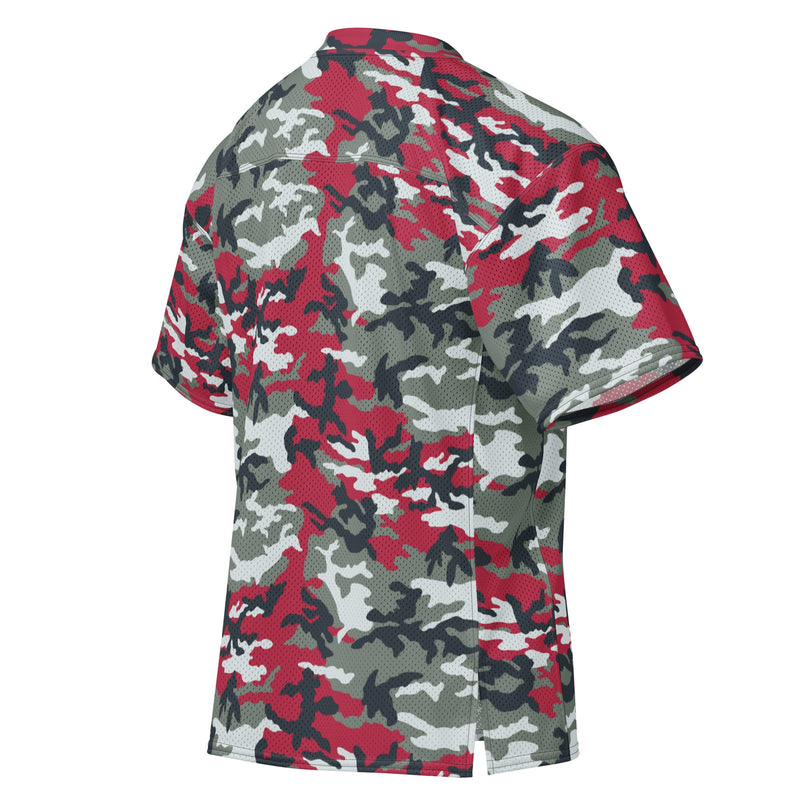 Classic M81 Firefighter Red CAMO Unisex American Football Jersey