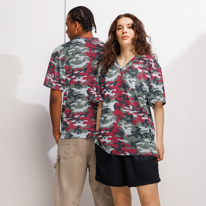 Classic M81 Firefighter Red CAMO Unisex American Football Jersey