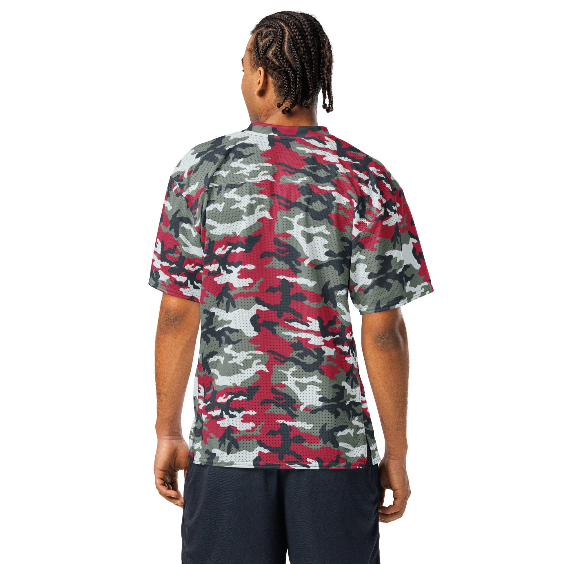 American M81 Firefighter Red CAMO Unisex Football Jersey