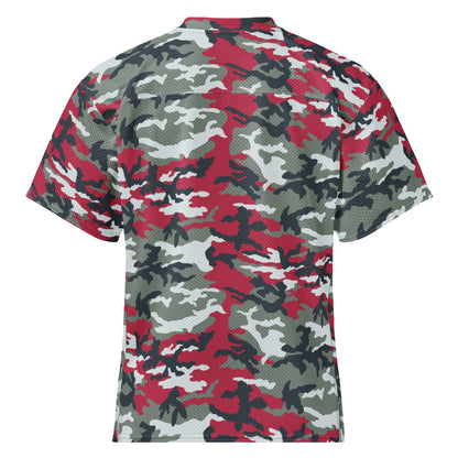 American M81 Firefighter Red CAMO Unisex Football Jersey
