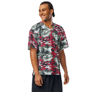 Classic M81 Firefighter Red CAMO Unisex American Football Jersey